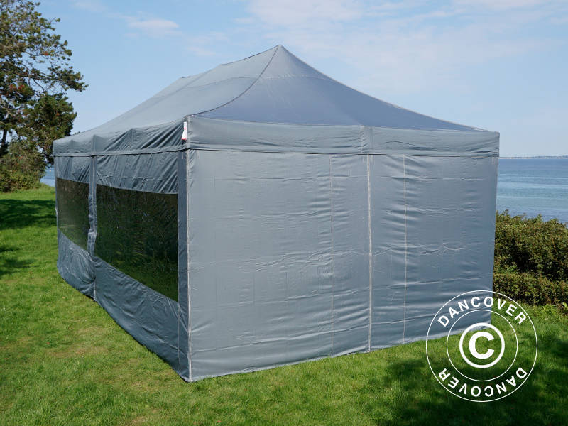Snabbtält FleXtents Xtreme 50 4x8m Grå, inkl. 6 sidor - Image 46