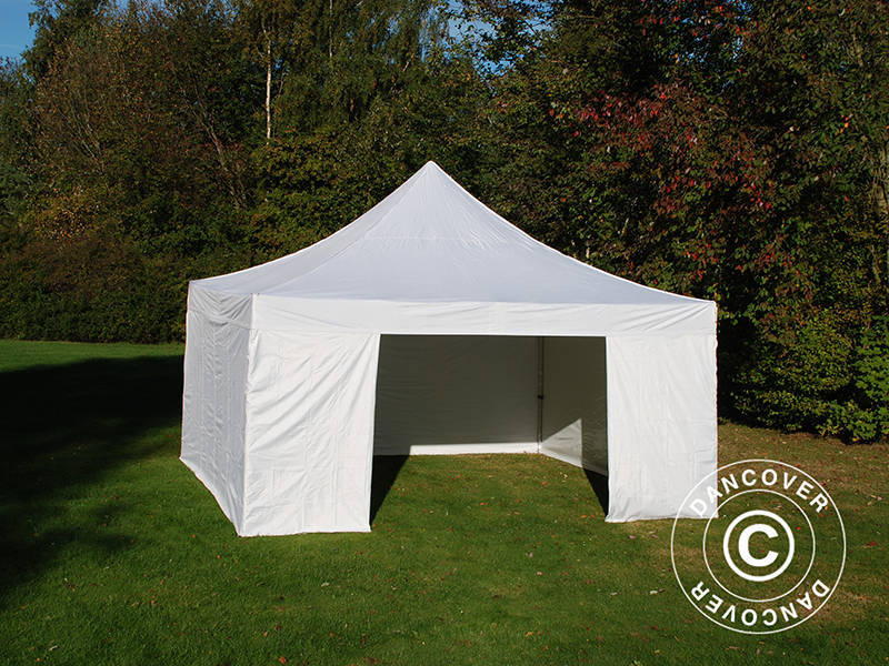 Snabbtält FleXtents Xtreme 50 5x5m Vit, inkl. 4 sidor - Image 5