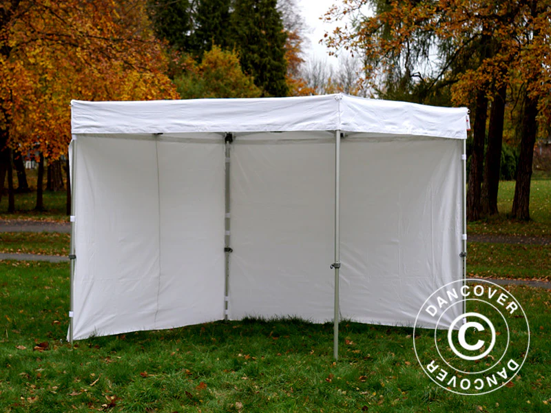 Snabbtält FleXtents® Xtreme 50 Exhibition med sidoväggar, 3x3m, Vit, Flamhämmande - Image 13
