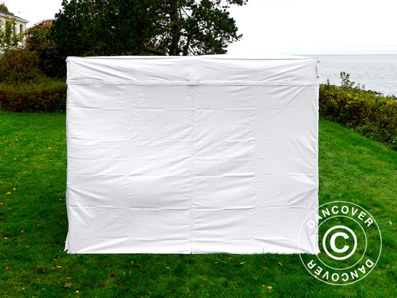 Snabbtält FleXtents® Xtreme 50 Exhibition med sidoväggar, 3x3m, Vit, Flamhämmande - Image 15