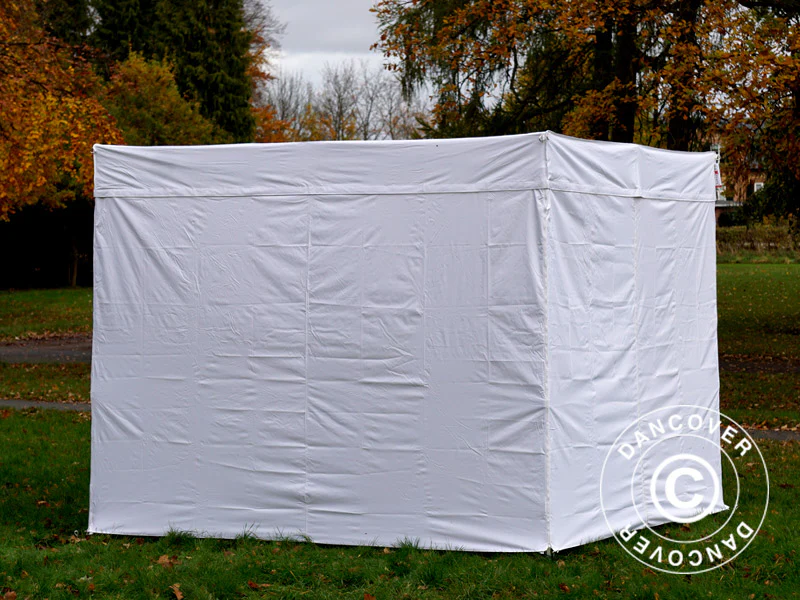 Snabbtält FleXtents® Xtreme 50 Exhibition med sidoväggar, 3x3m, Vit, Flamhämmande - Image 22