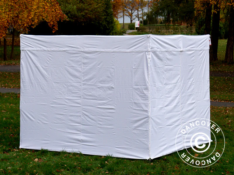 Snabbtält FleXtents® Xtreme 50 Exhibition med sidoväggar, 3x3m, Vit, Flamhämmande - Image 29