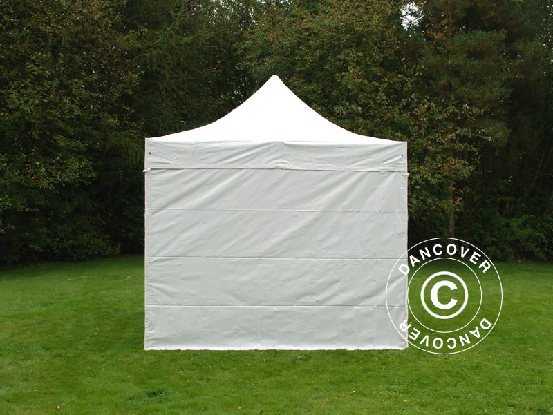 Snabbtält FleXtents Xtreme 50 Heavy Duty 3x3m, Vit inkl. 4 sidor, Flamhämmande - Image 3