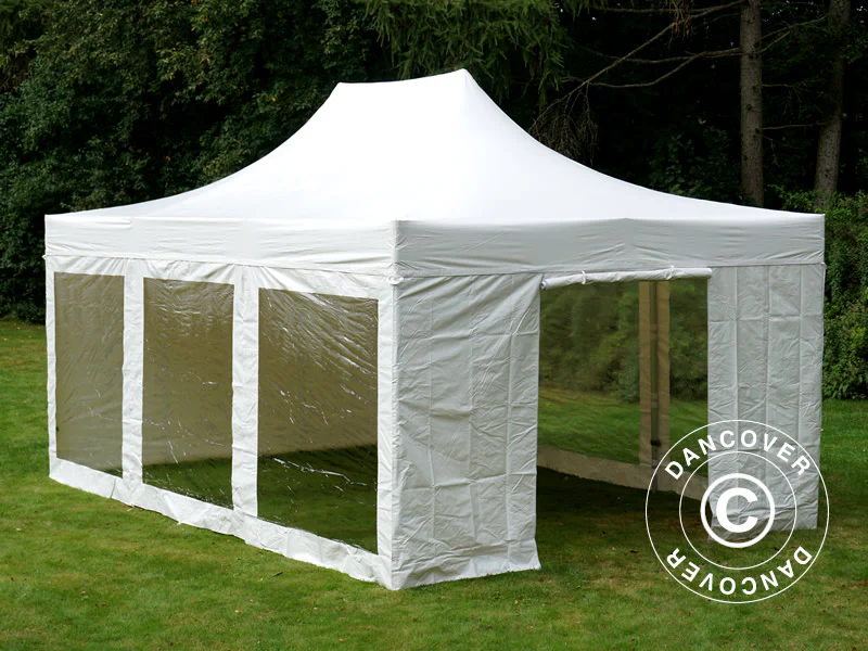 Snabbtält FleXtents Xtreme 50 Heavy Duty 4x6m Vit, inkl. 8 sidor - Image 3