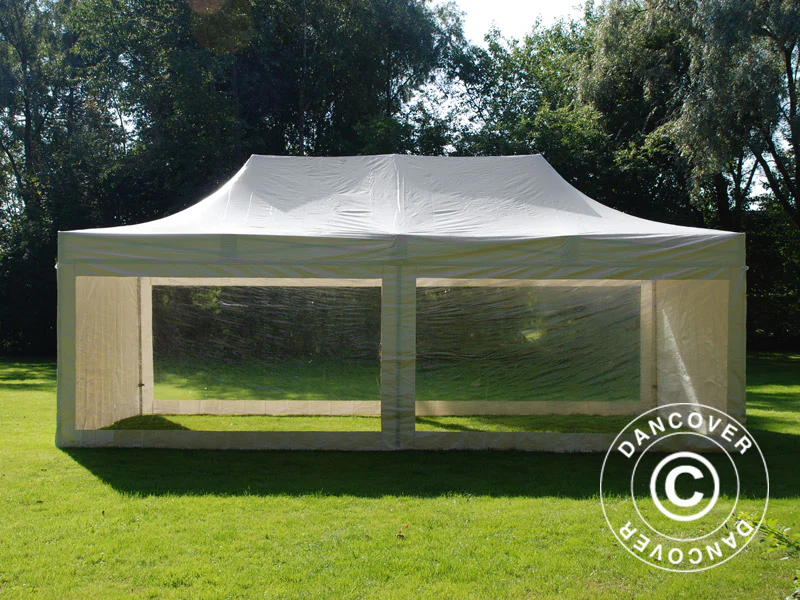 Snabbtält FleXtents Xtreme 50 Heavy Duty 4x8m Vit, inkl. 6 sidor - Image 3