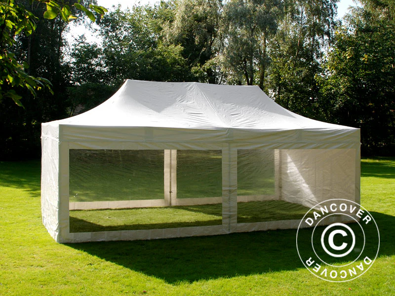Snabbtält FleXtents Xtreme 50 Heavy Duty 4x8m Vit, inkl. 6 sidor - Image 5