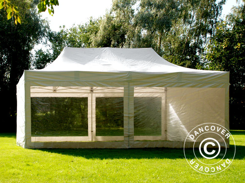 Snabbtält FleXtents Xtreme 50 Heavy Duty 4x8m Vit, inkl. 6 sidor - Image 6