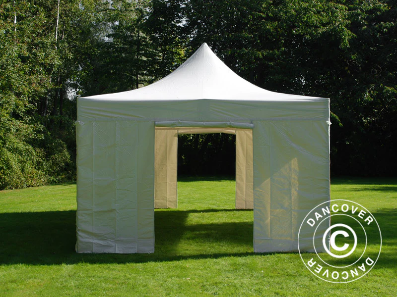 Snabbtält FleXtents Xtreme 50 Heavy Duty 4x8m Vit, inkl. 6 sidor - Image 7
