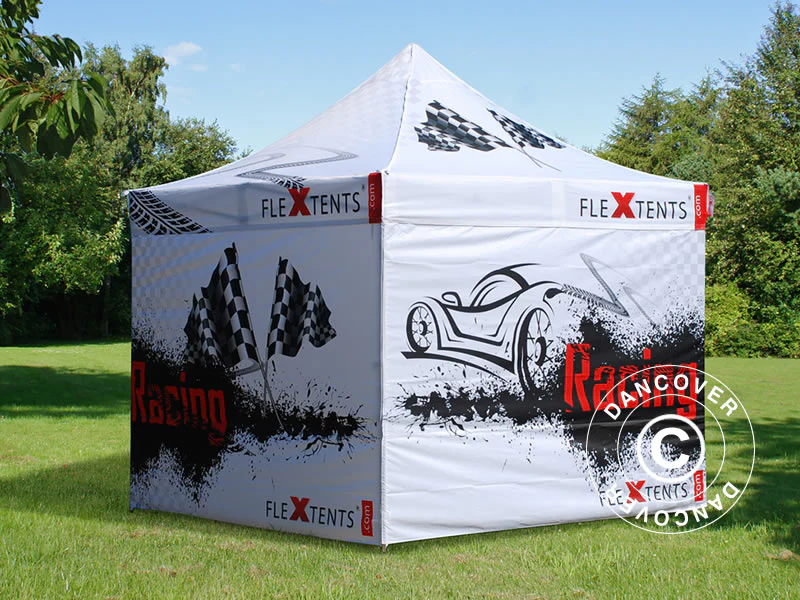 Snabbtält FleXtents Xtreme 50 med fullt digitalt tryck, 3x3m, inkl. 4 sidor - Image 6