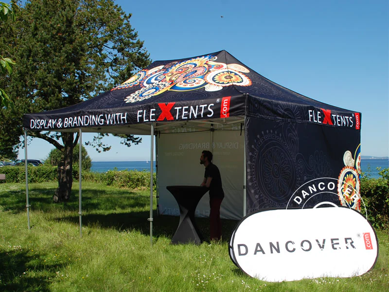 Snabbtält FleXtents Xtreme 50 med fullt digitalt tryck, 4x6m, inkl. 4 sidor - Image 5