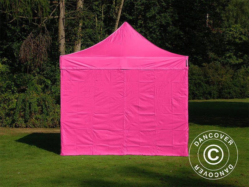 Snabbtält FleXtents Xtreme 50 Vintage Style 3x3m Rosa, inkl. 4 sidor - Image 4
