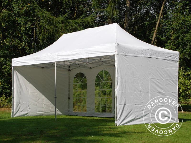 Snabbtält FleXtents Xtreme 50 Vintage Style 3x6m Vit, inkl. 6 sidor - Image 20