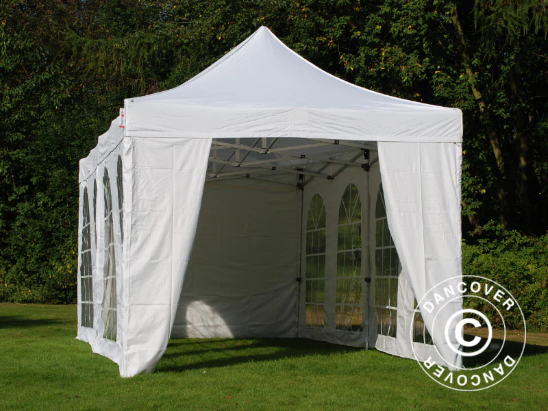 Snabbtält FleXtents Xtreme 50 Vintage Style 3x6m Vit, inkl. 6 sidor - Image 25