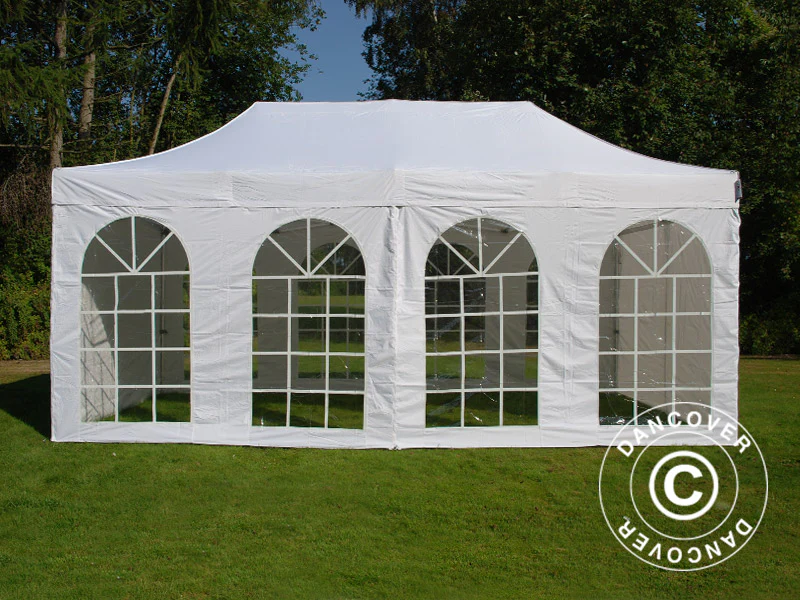 Snabbtält FleXtents Xtreme 50 Vintage Style 3x6m Vit, inkl. 6 sidor - Image 6