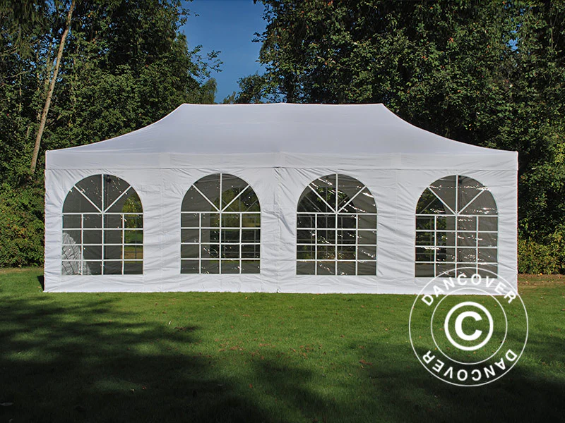 Snabbtält FleXtents Xtreme 50 Vintage Style 4x8m Vit, inkl. 6 sidor - Image 12