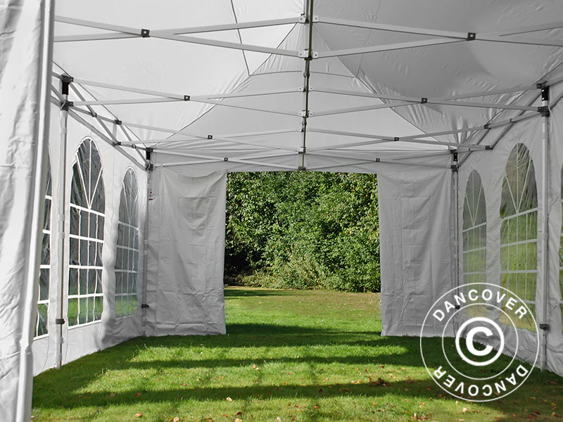 Snabbtält FleXtents Xtreme 50 Vintage Style 4x8m Vit, inkl. 6 sidor - Image 20