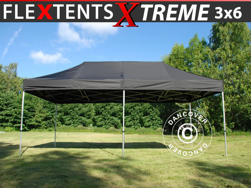 Snabbtält FleXtents Xtreme 60 3x6m Svart