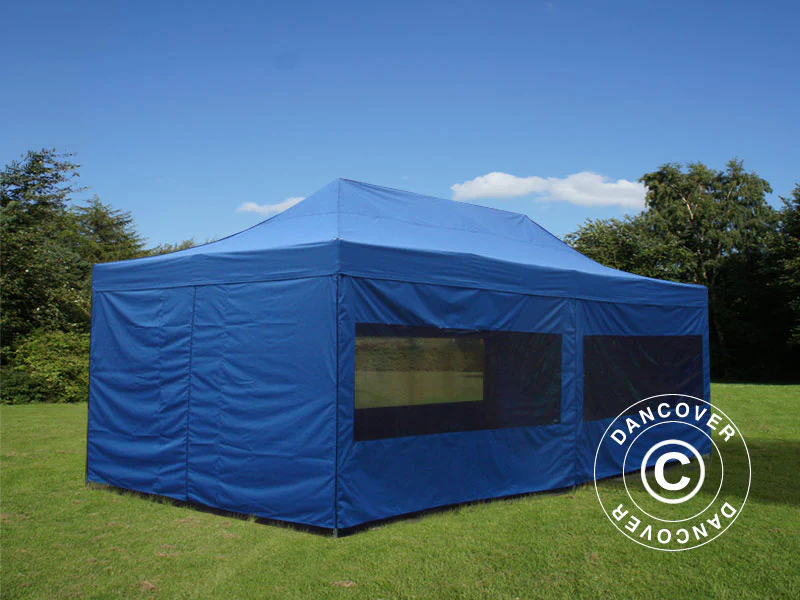 Snabbtält FleXtents Xtreme 60 4x8m Blå, inkl. 6 sidor - Image 2