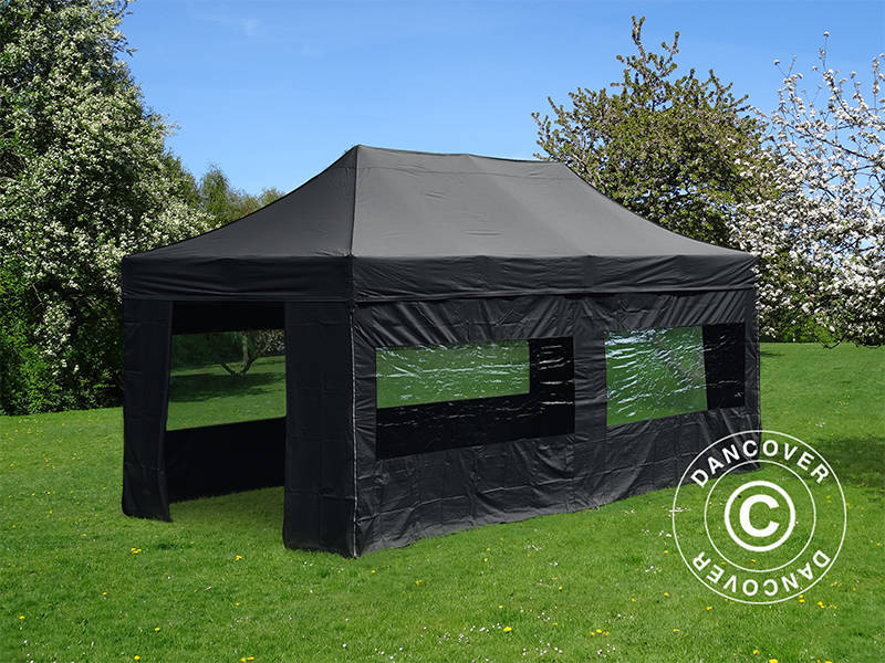 Snabbtält FleXtents Xtreme 60 4x8m Svart, inkl. 6 sidor - Image 5