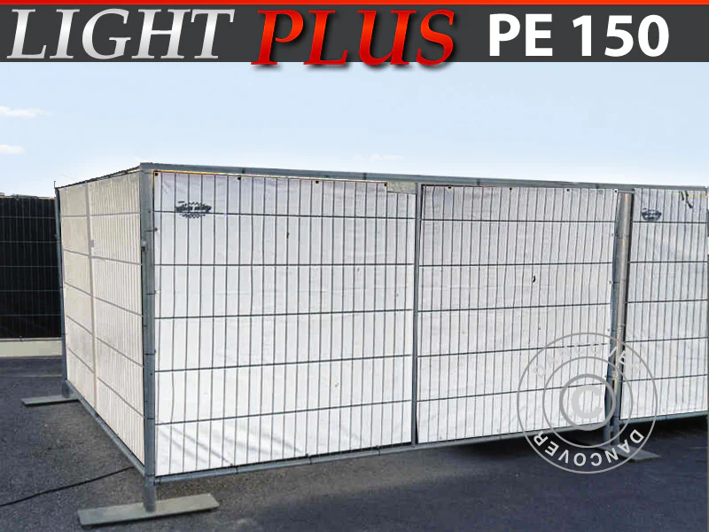 Staket presenning 1,76x3,41m, PE 150g/m², Vit