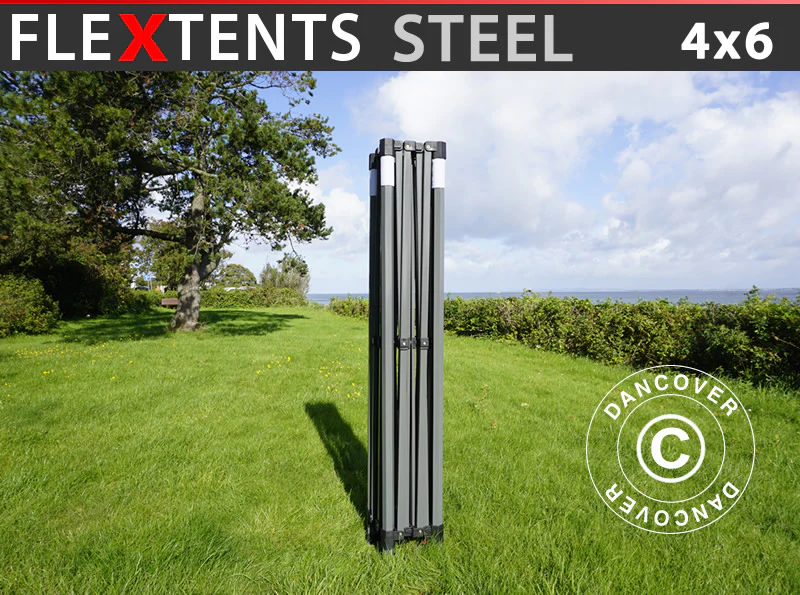 Stålram för snabbtält FleXtents Steel 4x6m, 8 ben, 40mm