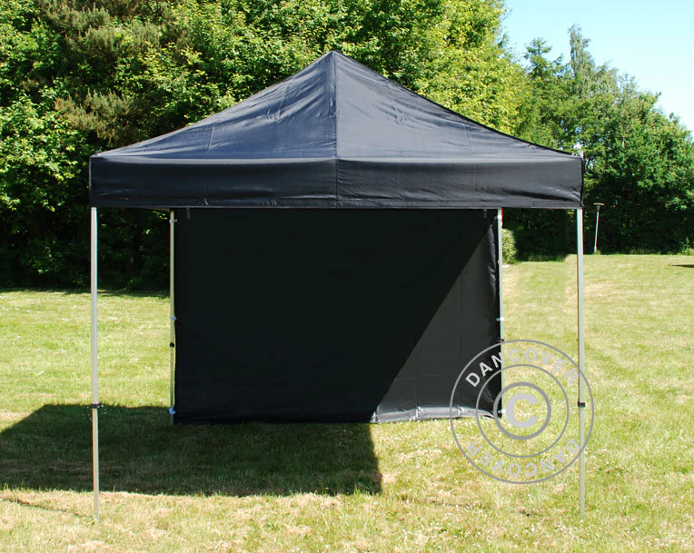 Standard sidovägg för FleXtents 2x2m, 2m, Svart - Image 2