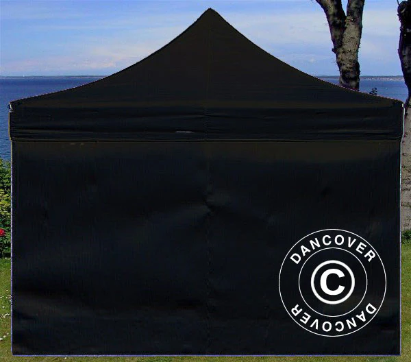 Standard sidovägg för FleXtents, 3m, Svart - Image 3