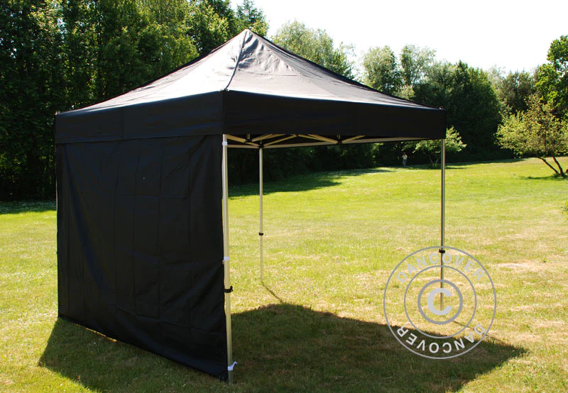 Standard sidovägg för FleXtents, 3m, Svart - Image 4
