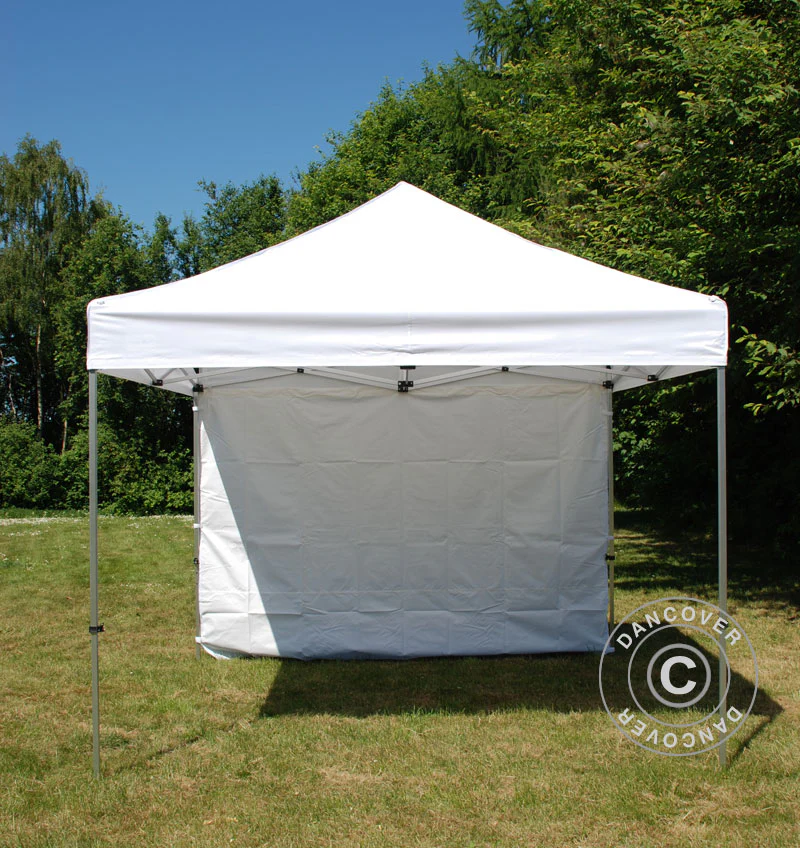 Standard sidovägg för FleXtents, 4,5m, Vit - Image 4
