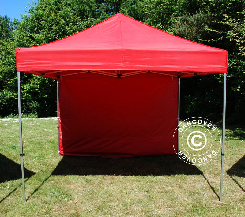 Standard sidovägg för FleXtents, 4m, Röd - Image 4