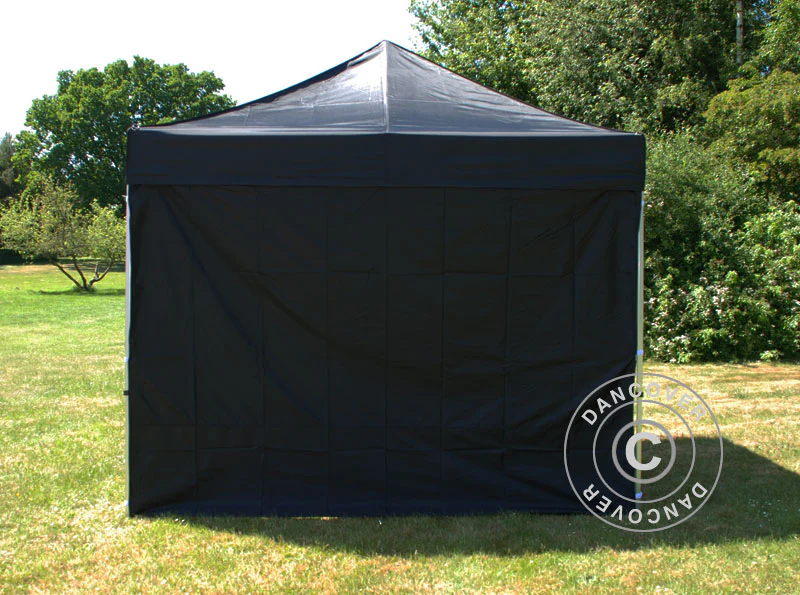 Standard sidovägg för FleXtents, 4m, Svart - Image 5
