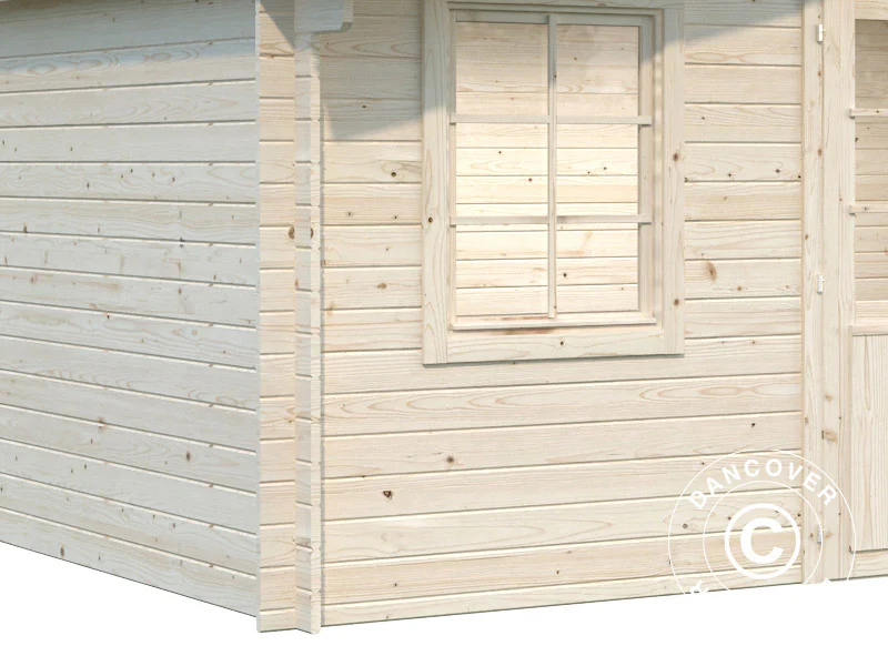 Stuga i trä, 5,04x3,8x2,45m, 17m², Naturlig - Image 4