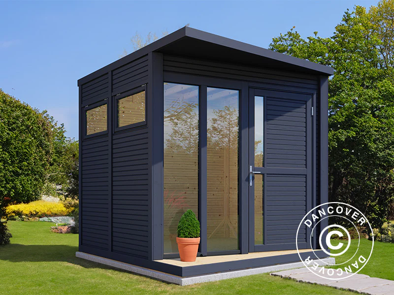 Stuga i trä, Bertilo Concept, 2,34x2,97x2,27m, Antracit - Image 2