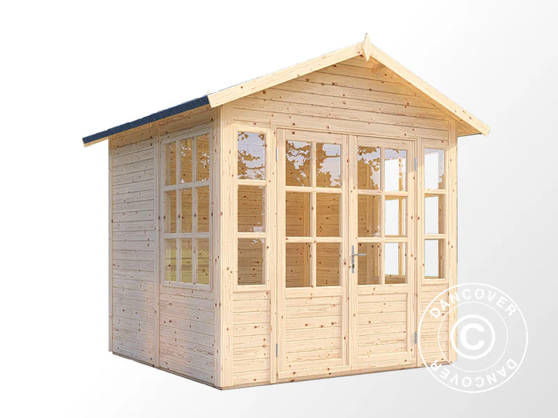 Stuga i trä, Bertilo Teahouse, 2,34x2,26x2,65m, Natur - Image 3