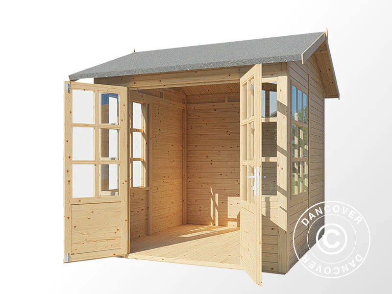 Stuga i trä, Bertilo Teahouse, 2,34x2,26x2,65m, Natur - Image 4