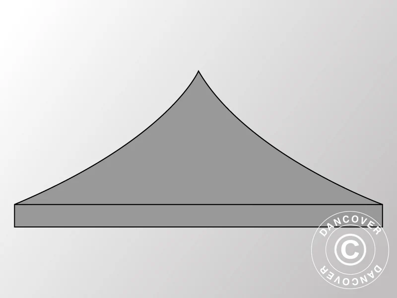 Takduk för Snabbtält FleXtents 3x6m, Grå