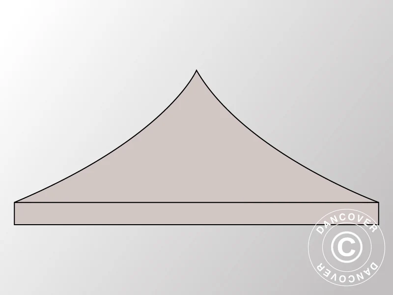 Takduk för Snabbtält FleXtents 4x8m, Latte