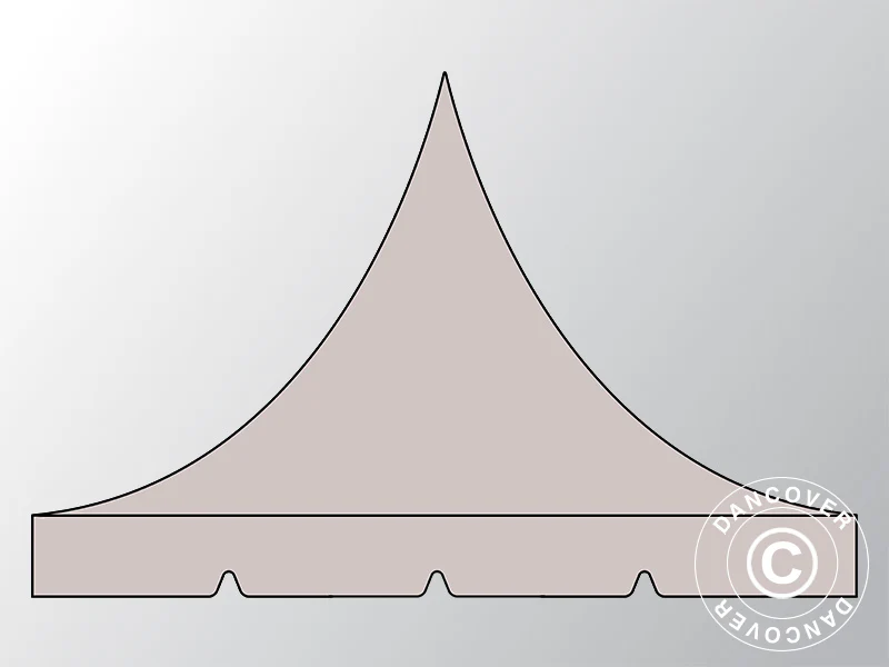 Takduk för Snabbtält FleXtents PRO Pagoda 3x6m, Latte