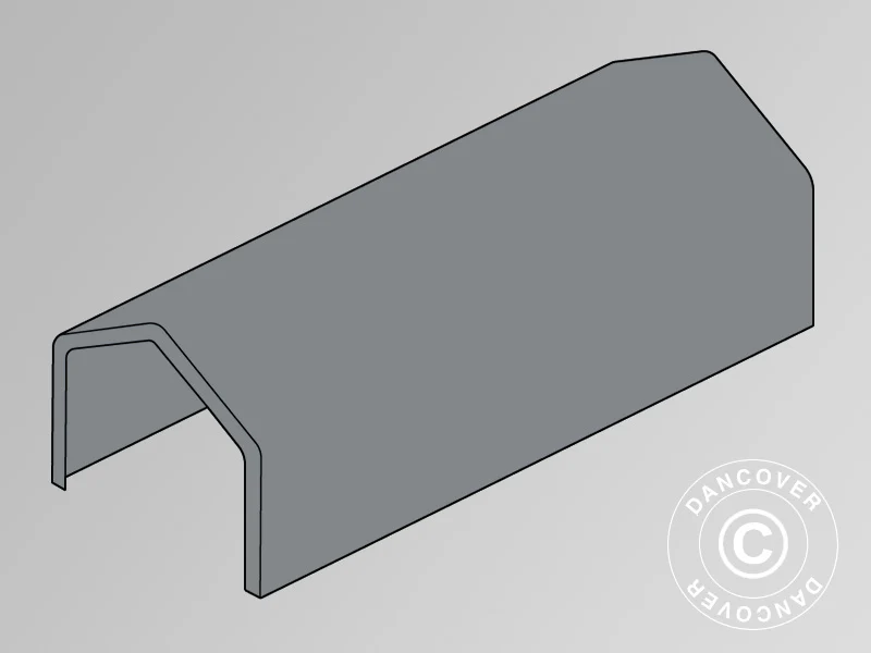 Taköverdrag för lagertält PRO 4x10m PVC, Grå