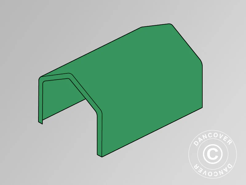 Taköverdrag för lagertält PRO 4x6m PVC, Grön