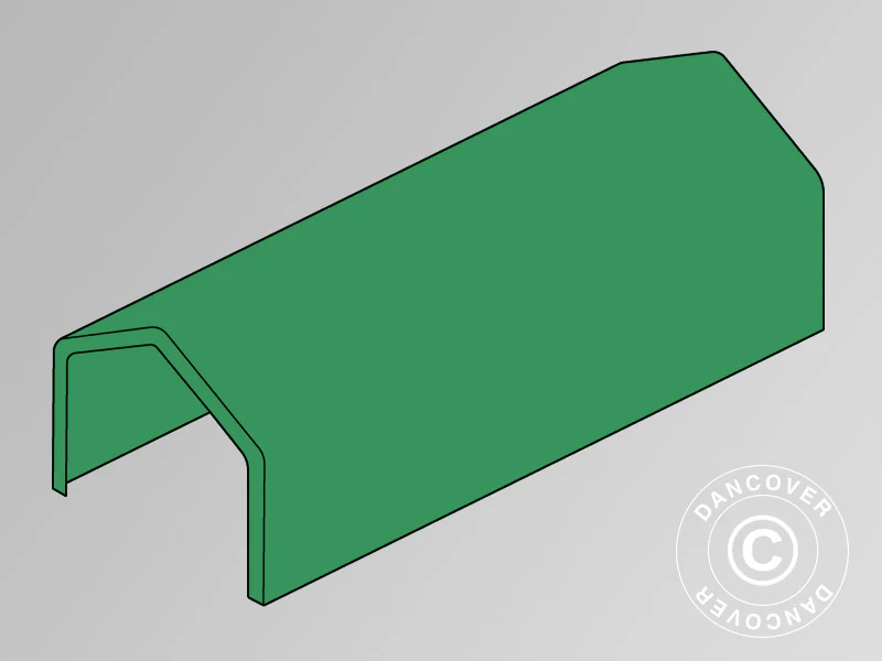 Taköverdrag för lagertält PRO XL 4x10x3,5m PVC, Grön