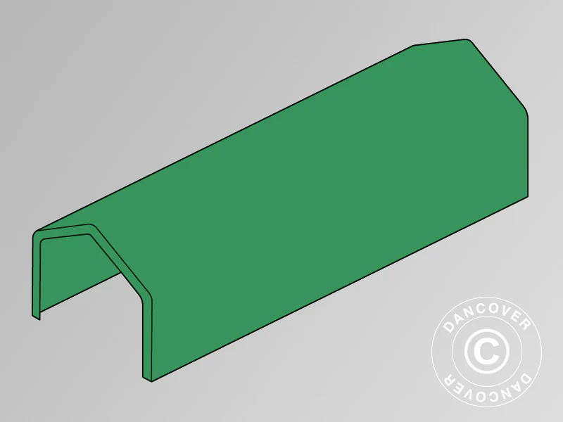 Taköverdrag för lagertält PRO XL 4x12x3,5m PVC, Grön