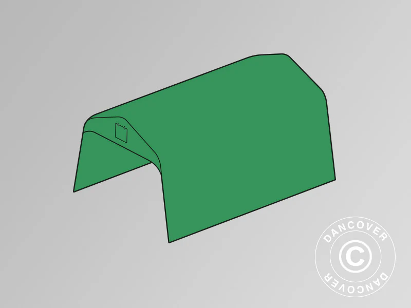 Takskydd för Garagetält PRO 3,6x6m PVC, Grön