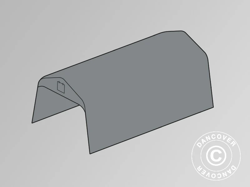 Takskydd för Garagetält PRO 3,6x7,2m PVC, Grå