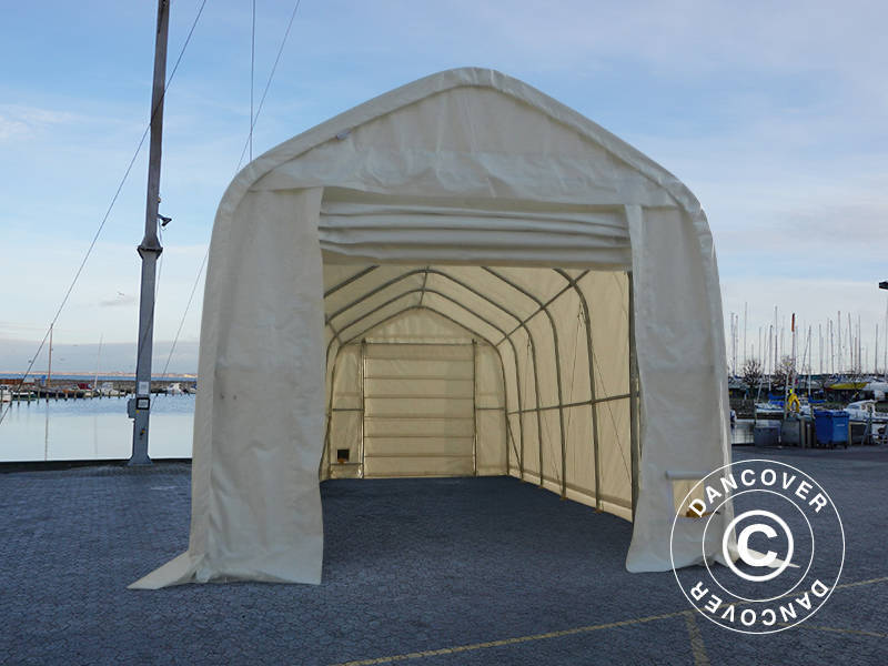Tälthall Oceancover 5,5x15x4,1x5,3m, PE, Vit - Image 12