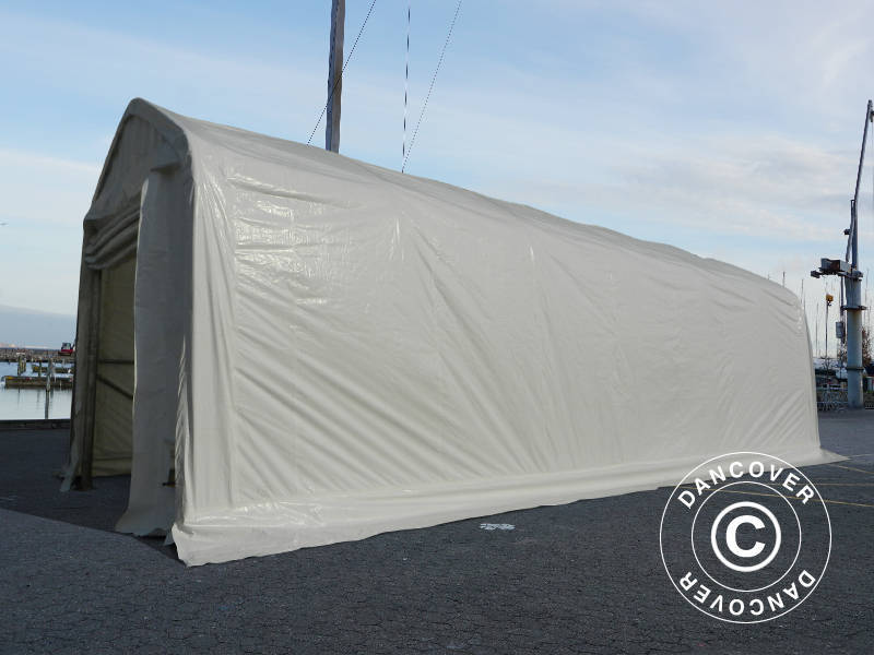 Tälthall Oceancover 5,5x15x4,1x5,3m, PE, Vit - Image 13