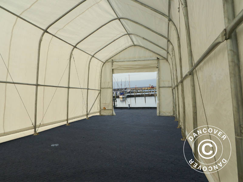 Tälthall Oceancover 5,5x15x4,1x5,3m, PE, Vit - Image 16