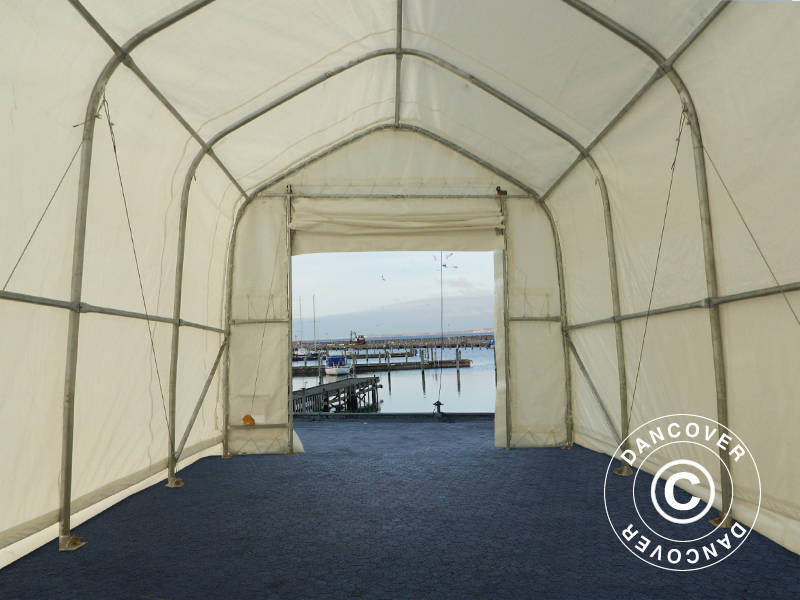 Tälthall Oceancover 5,5x15x4,1x5,3m, PE, Vit - Image 17