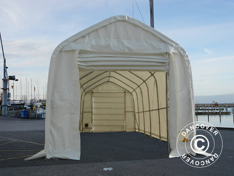 Tälthall Oceancover 5,5x15x4,1x5,3m, PE, Vit - Image 18