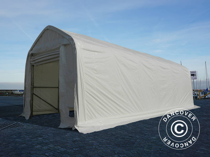 Tälthall Oceancover 5,5x15x4,1x5,3m, PE, Vit - Image 4